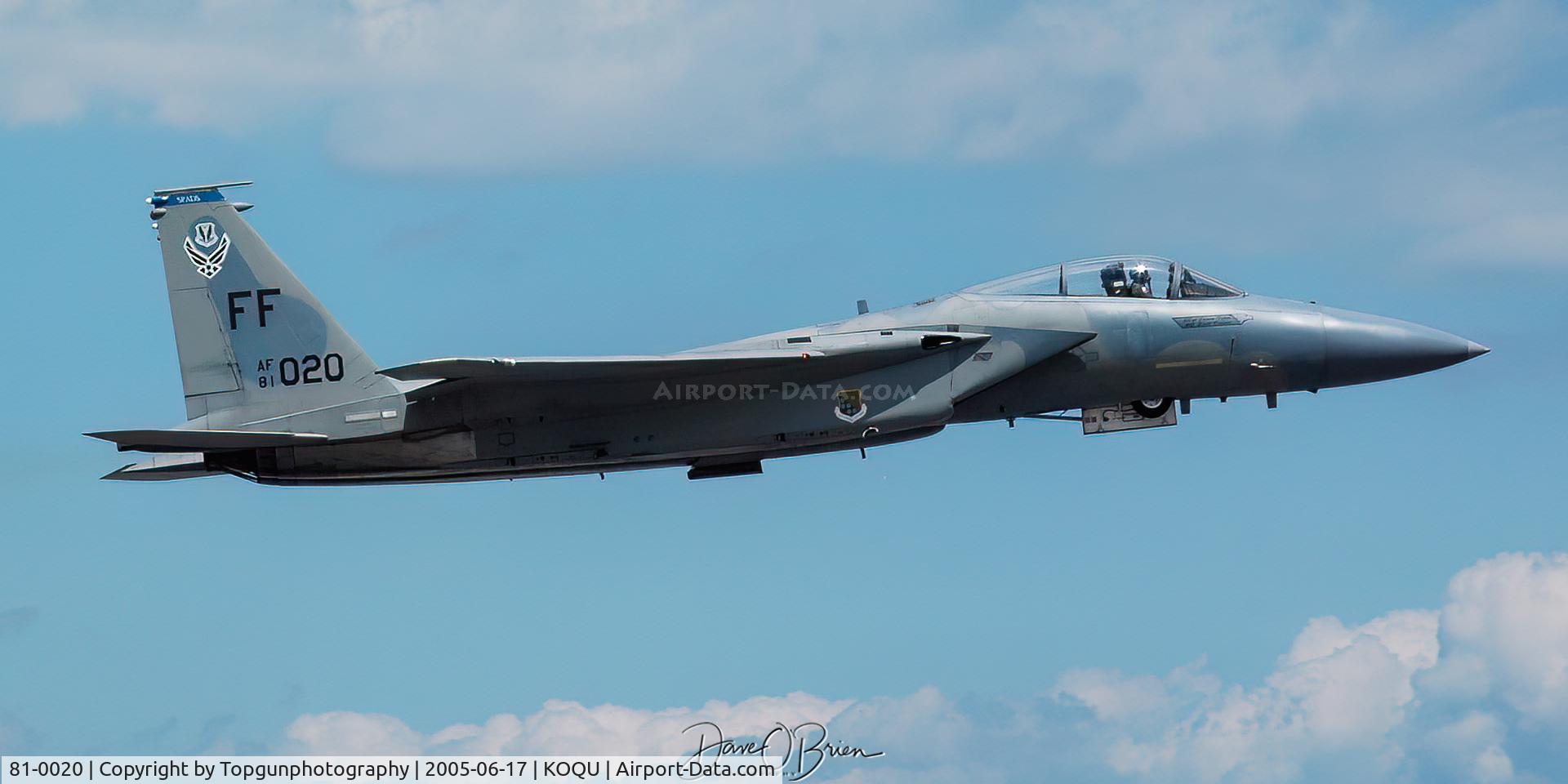 81-0020, 1981 McDonnell Douglas F-15C Eagle C/N 0733/C203, East Coast Eagle Demo launches