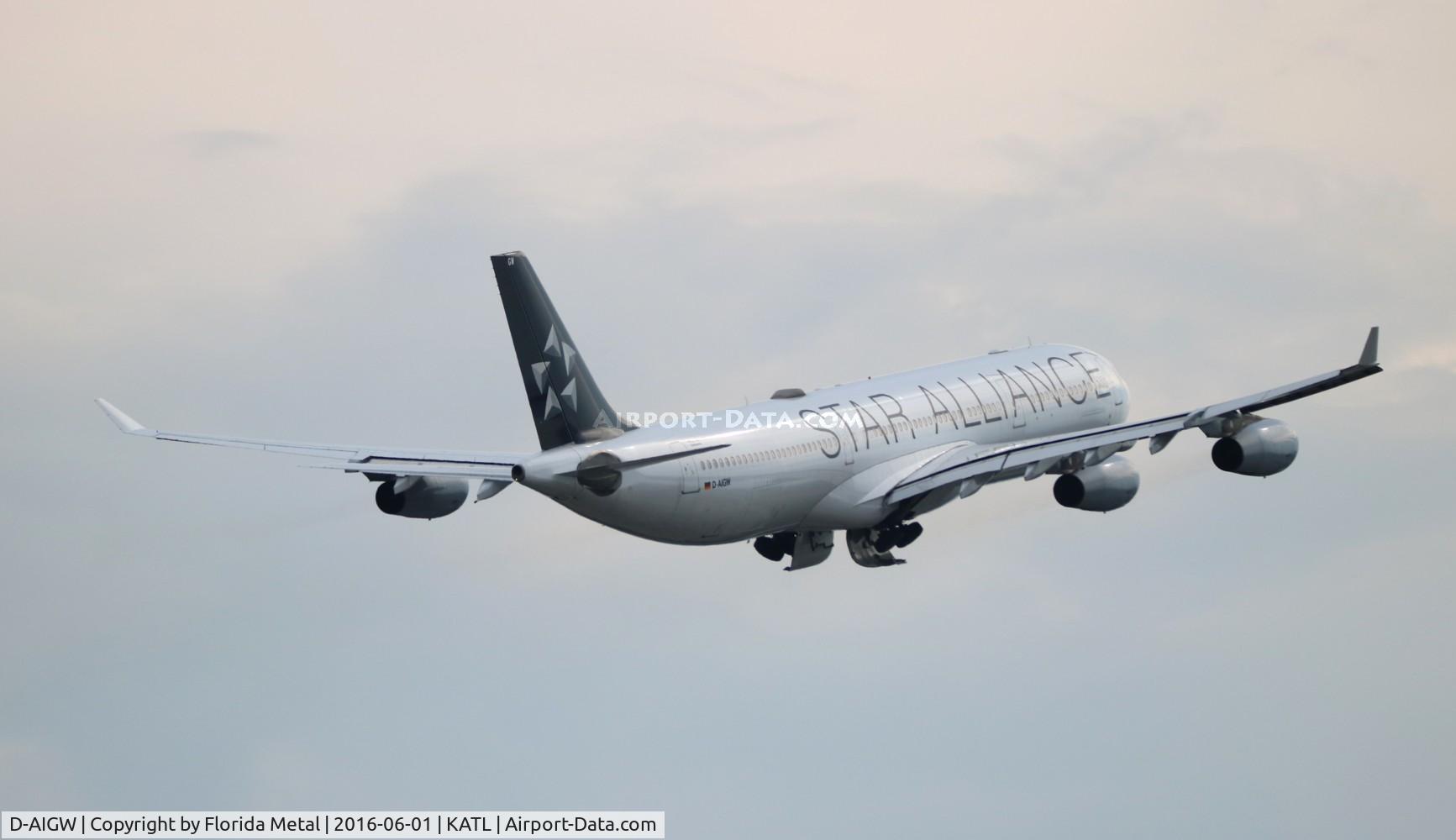 D-AIGW, 2000 Airbus A340-313X C/N 327, Lufthansa Star A340-300 zx