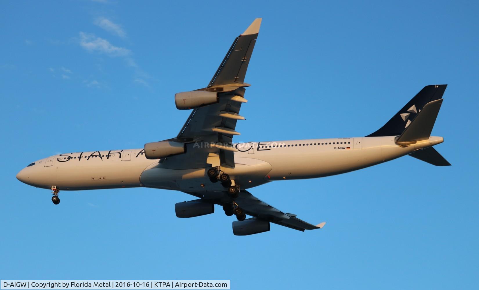 D-AIGW, 2000 Airbus A340-313X C/N 327, Lufthansa Star A340-300 zx
