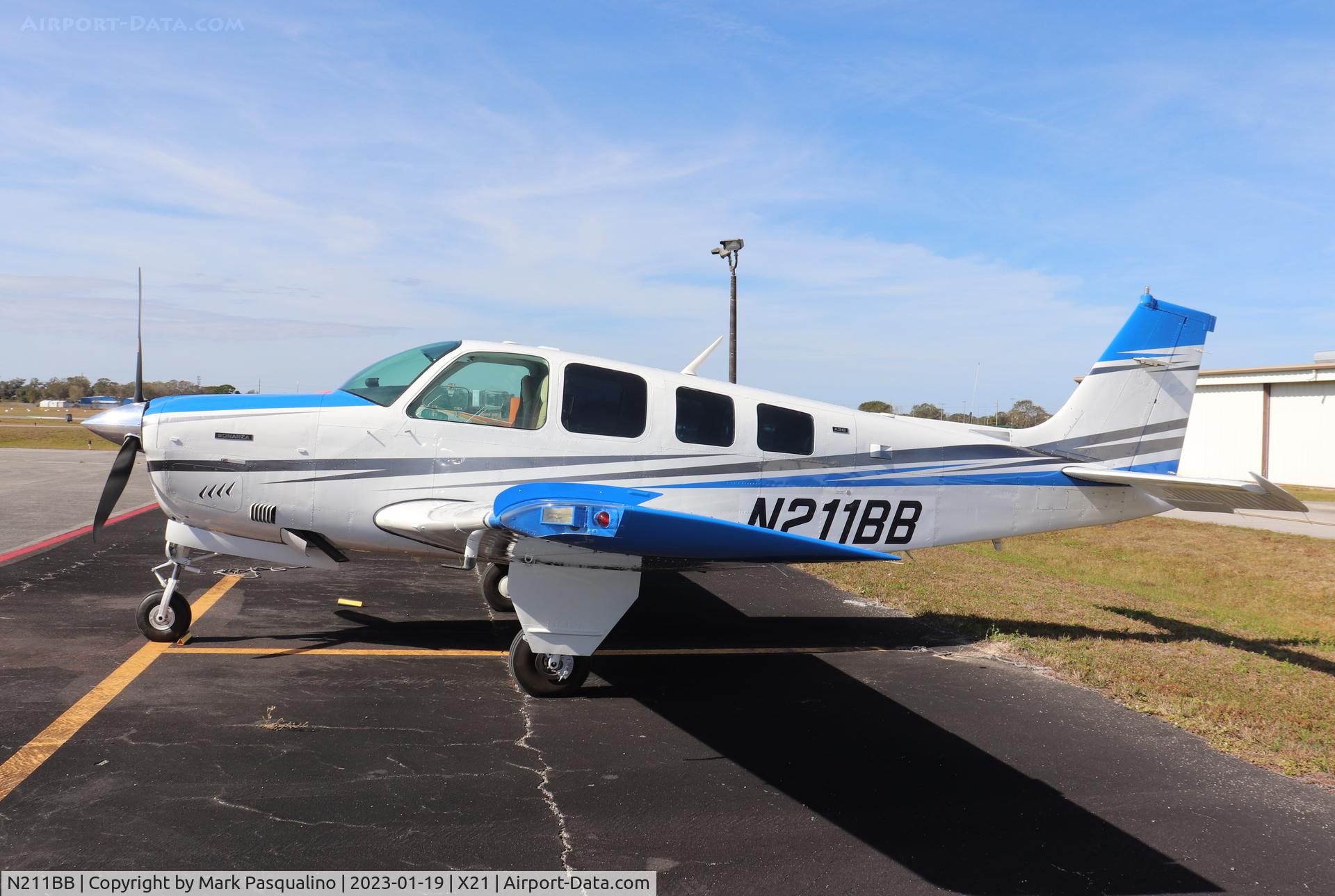 N211BB, 1975 Beech A36 Bonanza 36 C/N E-652, Beech A36