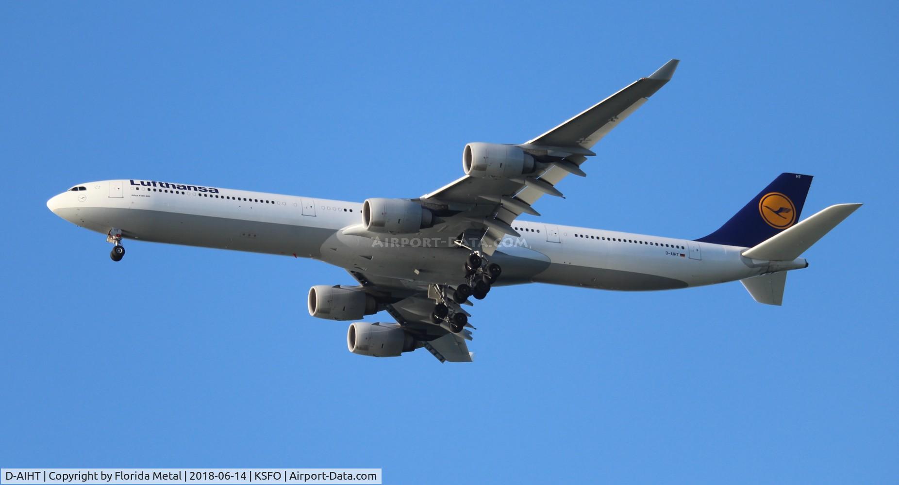 D-AIHT, 2008 Airbus A340-642 C/N 846, Lufthansa A340-600 zx