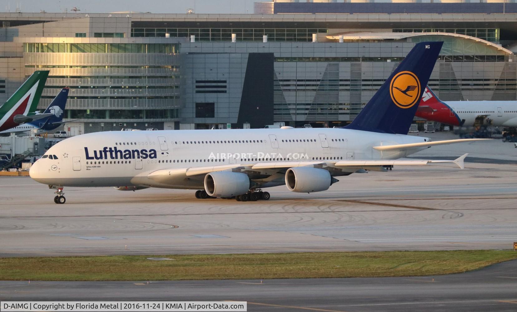 D-AIMG, 2011 Airbus A380-841 C/N 069, MIA 2016