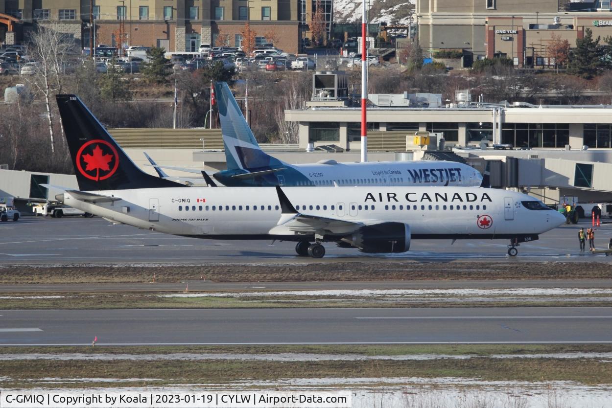 C-GMIQ, 2021 Boeing 737-8 MAX C/N 61244, Departure to Vancouver.