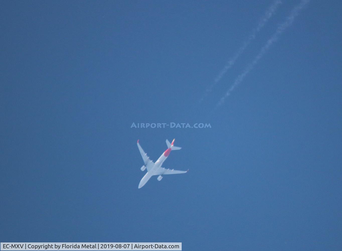 EC-MXV, 2018 Airbus A350-941 C/N 219, Iberia A359 zx   over Michigan flying ORD-MAD