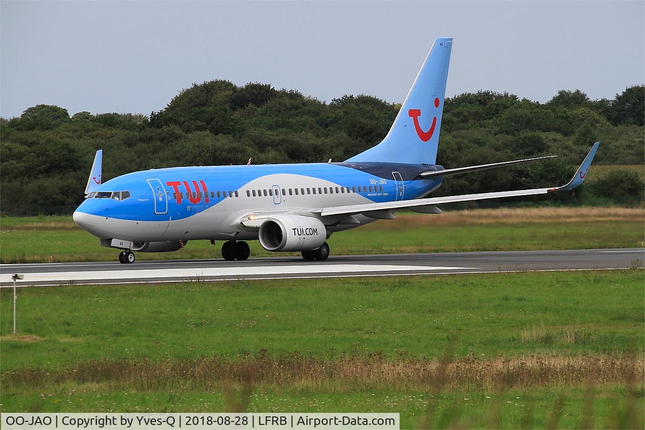 OO-JAO, 2008 Boeing 737-7K5 C/N 35141, Boeing 737-7K5, Taxiing rwy 25L, Brest-Bretagne airport (LFRB-BES)