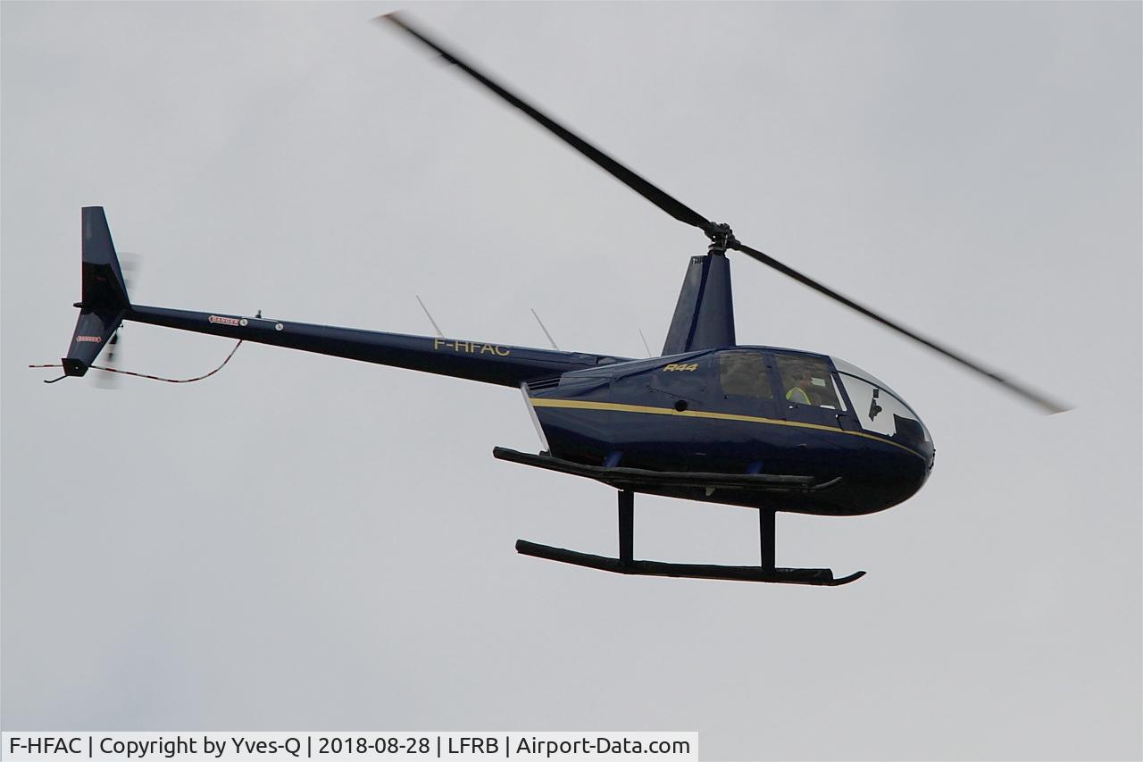 F-HFAC, 2012 Robinson R44  Raven II C/N 13224, Robinson R-44 Raven II, training flight, Brest-Bretagne Airport (LFRB-BES)