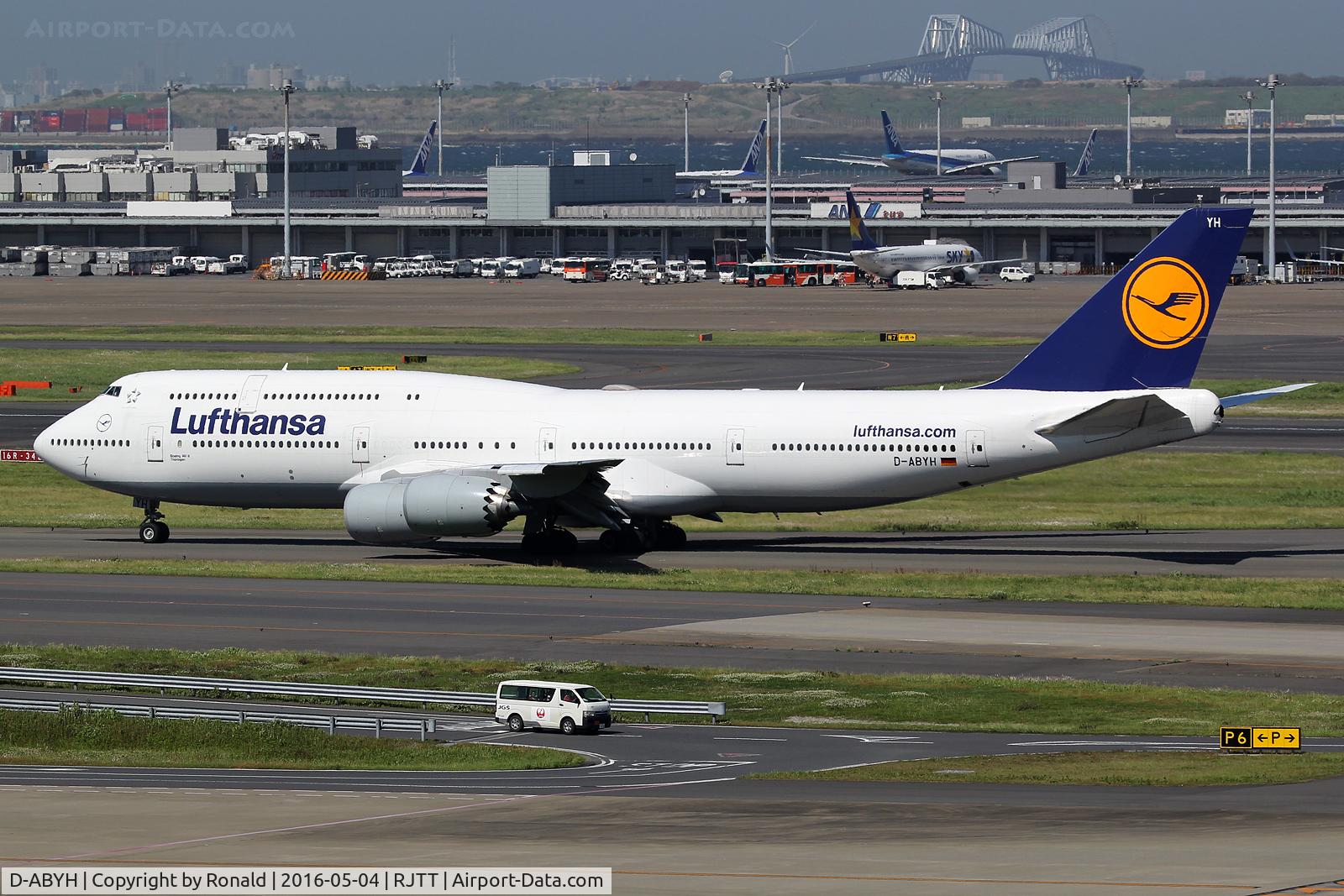 D-ABYH, 2013 Boeing 747-830 C/N 37832, at hnd
