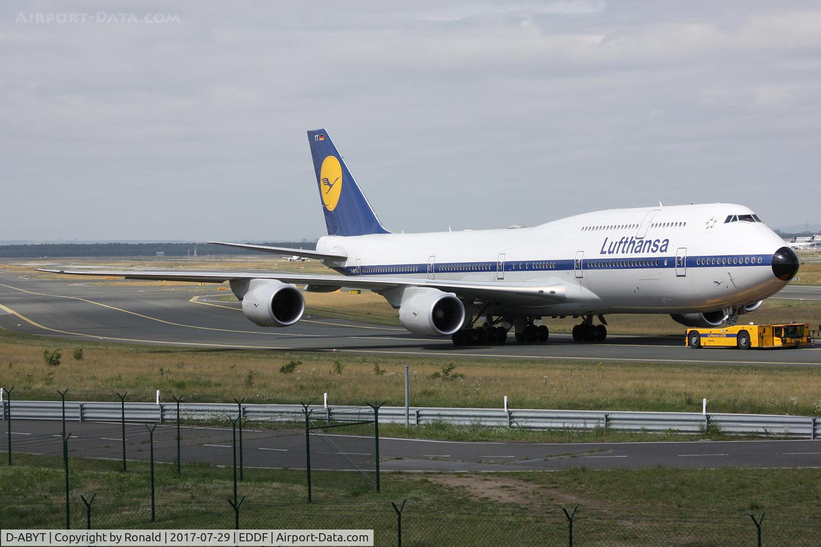 D-ABYT, 2015 Boeing 747-830 C/N 37844, at fra