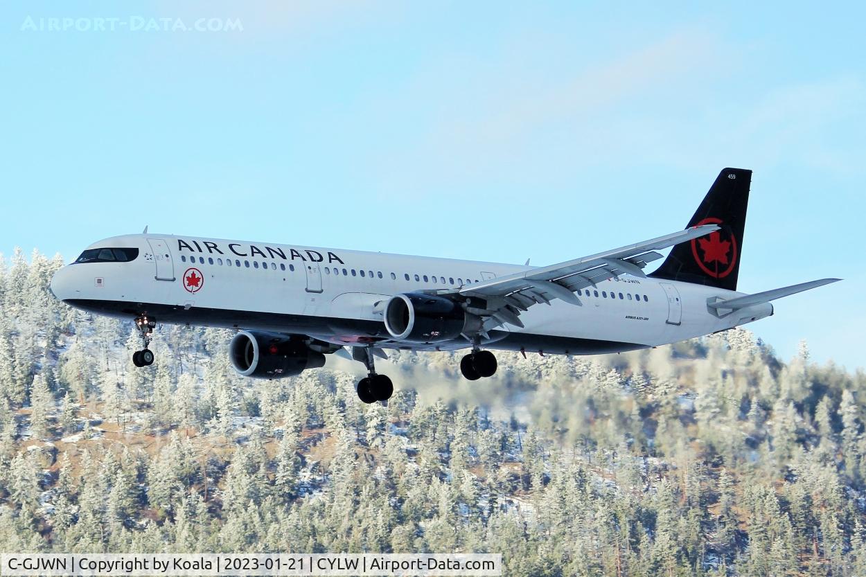 C-GJWN, 2002 Airbus A321-211 C/N 1783, Arrival from Toronto (YYZ).