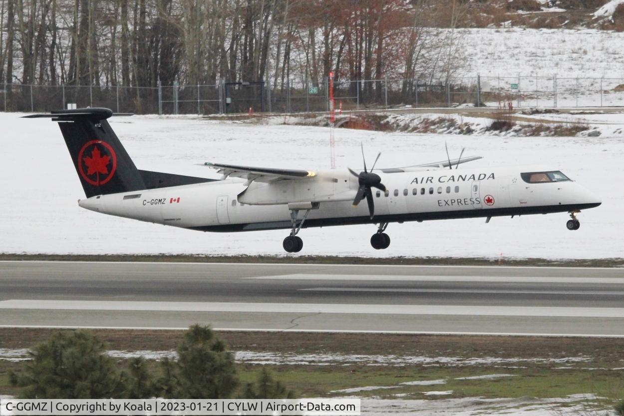 C-GGMZ, 2012 Bombardier DHC-8-402 Dash 8 C/N 4399, New c/s, arrival from Vancouver.