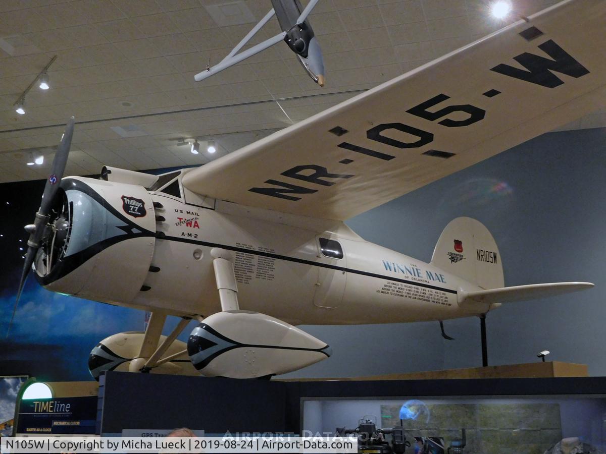 N105W, 1929 Lockheed Vega 5C C/N 72, At the Air Space Museum, DC