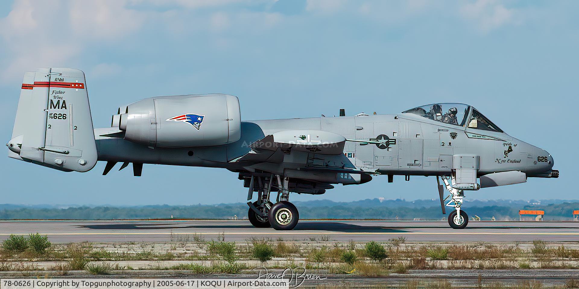 78-0626, 1978 Fairchild Republic A-10A Thunderbolt II C/N A10-0246, 104th FW arrives