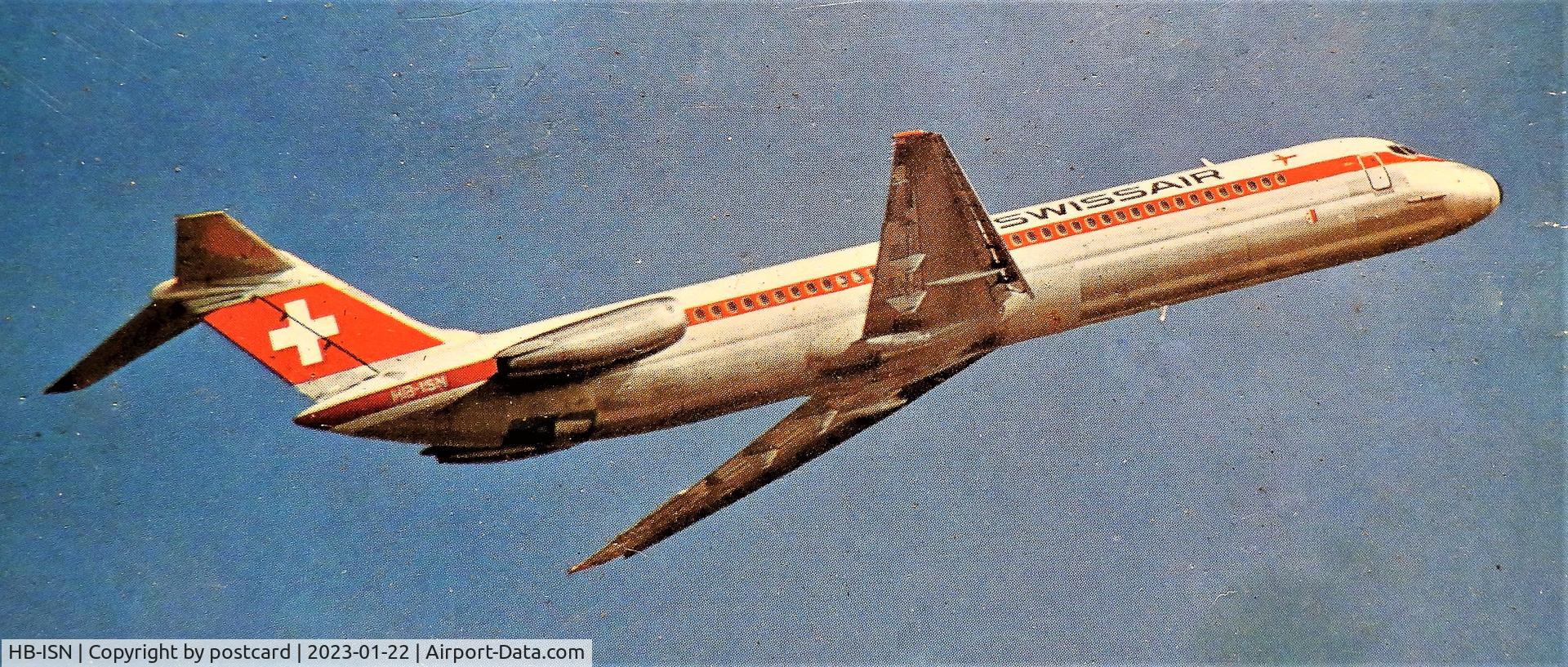 HB-ISN, 1975 Douglas DC-9-51 C/N 47657, Postcard copy