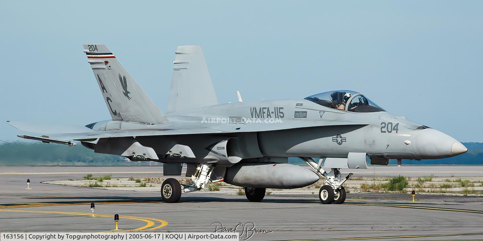 163156, McDonnell Douglas F/A-18A Hornet C/N 584, VMFA-115 Silver Eagles