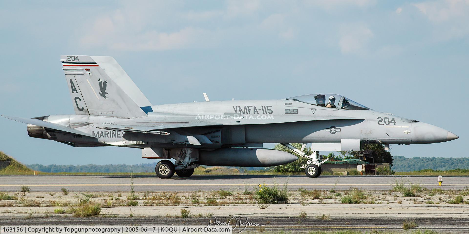 163156, McDonnell Douglas F/A-18A Hornet C/N 584, VMFA-115