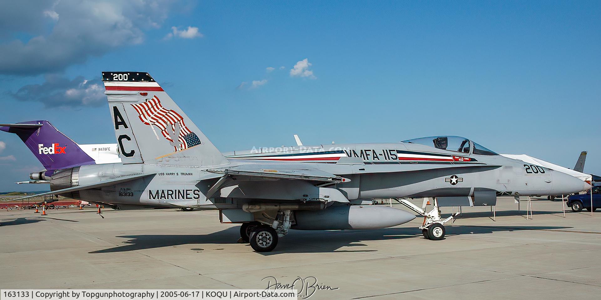 163133, 1987 McDonnell Douglas F/A-18A Hornet C/N 544/A452, VMFA-115 CAG
