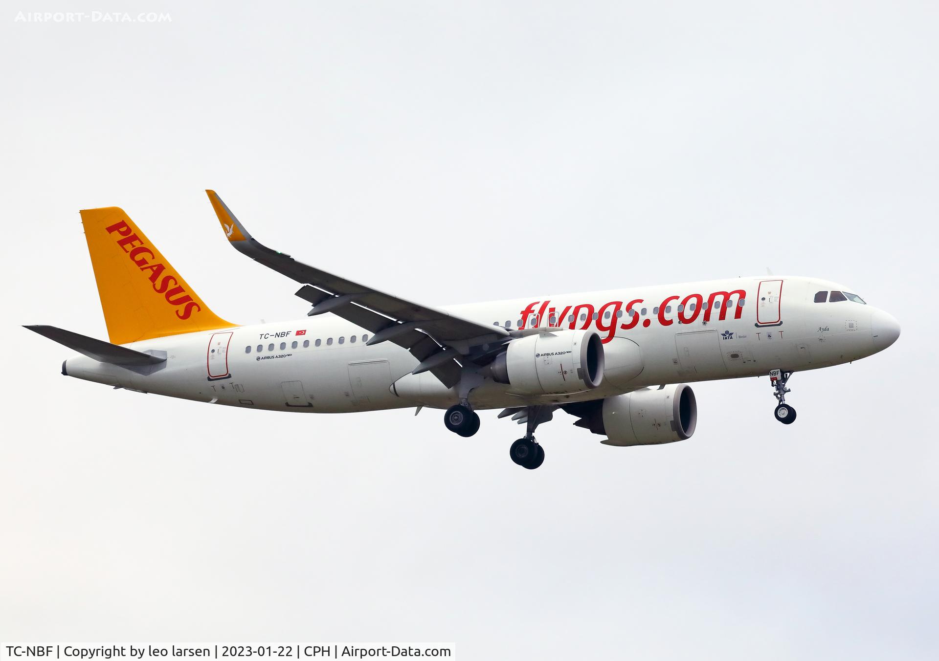 TC-NBF, 2016 Airbus A320-251N C/N 7321, copenhagen 22.1.2023