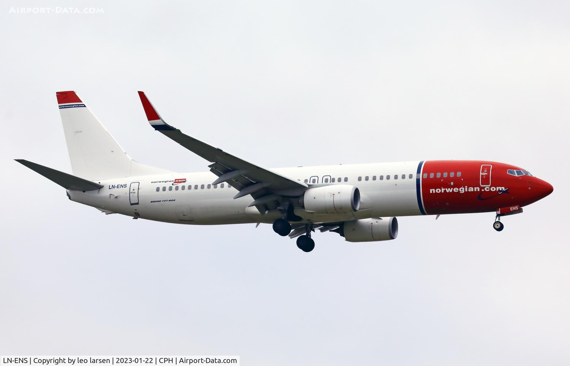 LN-ENS, 2017 Boeing 737-8JP C/N 42281, Copenhagen 22.1.2023