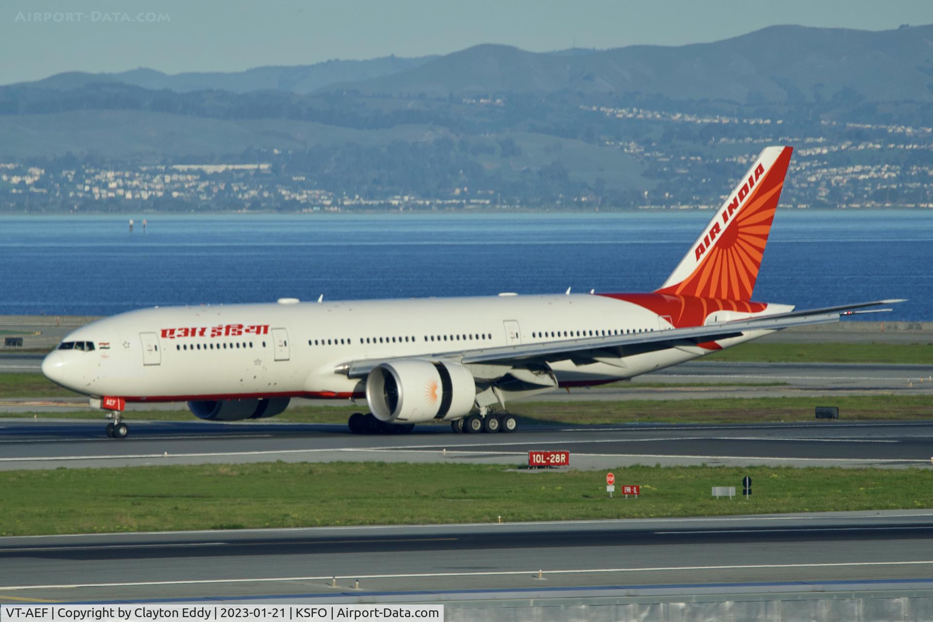 VT-AEF, 2008 Boeing 777-232/LR C/N 29741, SFO 2023.