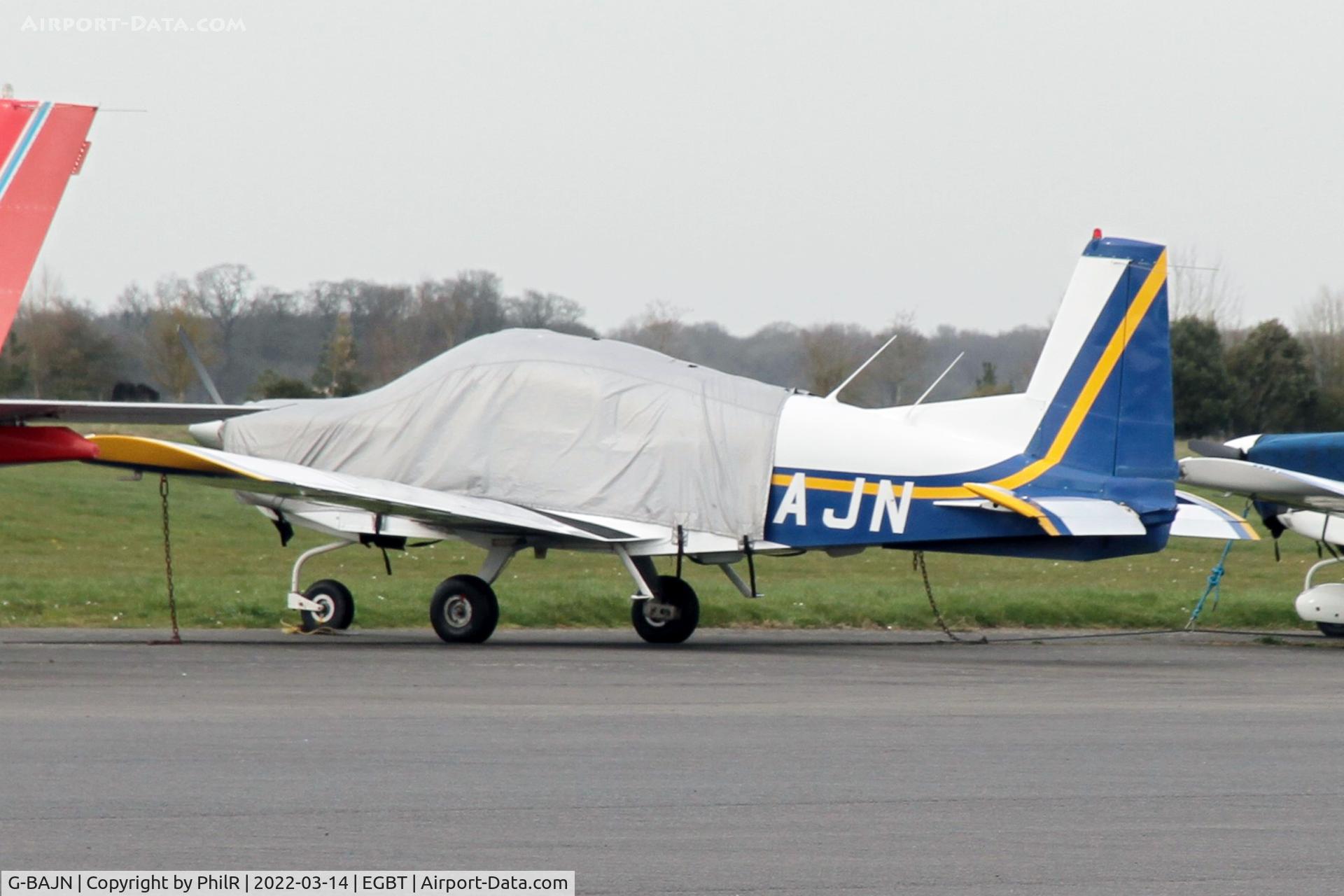 G-BAJN, 1972 American Aviation AA-5 Traveler C/N AA5-0259, G-BAJN 1972 Grumman American AA-5 Traveller Turweston