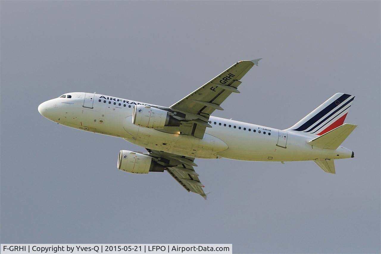 F-GRHI, 2000 Airbus A319-111 C/N 1169, Airbus A319-111, Climbing from rwy 24, Paris Orly Airport (LFPO-ORY)