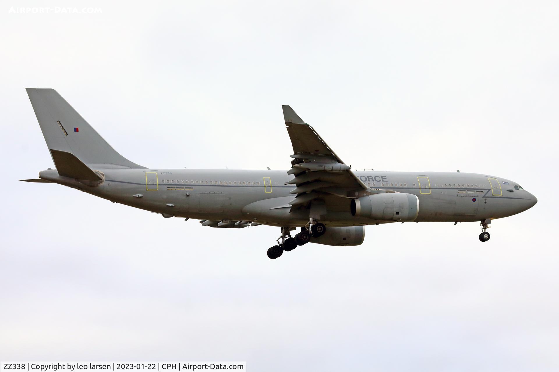 ZZ338, 2013 Airbus A330-243MRTT (KC3 Voyager) C/N 1419, Copenhagen 22.1.2023
