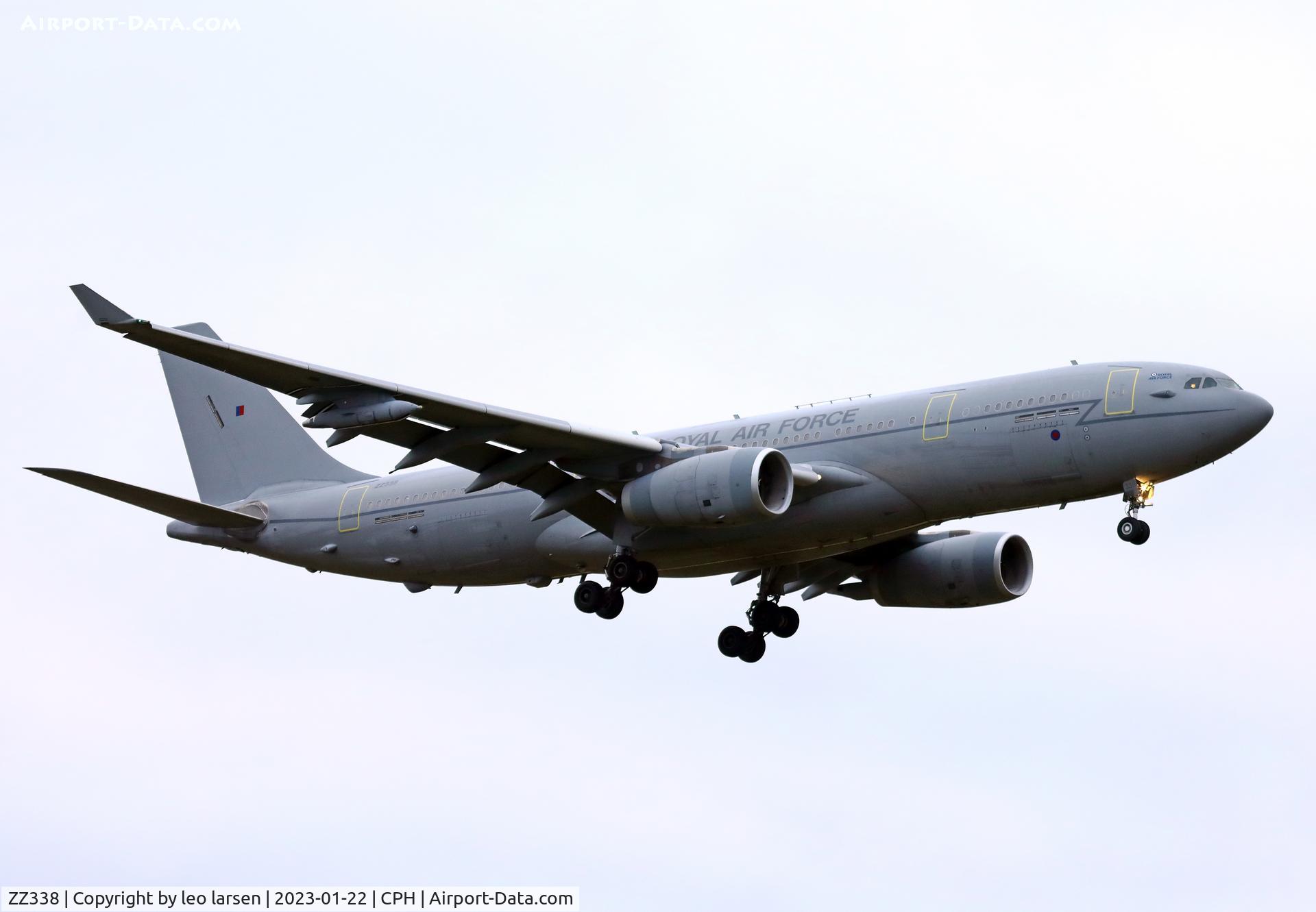ZZ338, 2013 Airbus A330-243MRTT (KC3 Voyager) C/N 1419, Copenhagen 22.1.2023