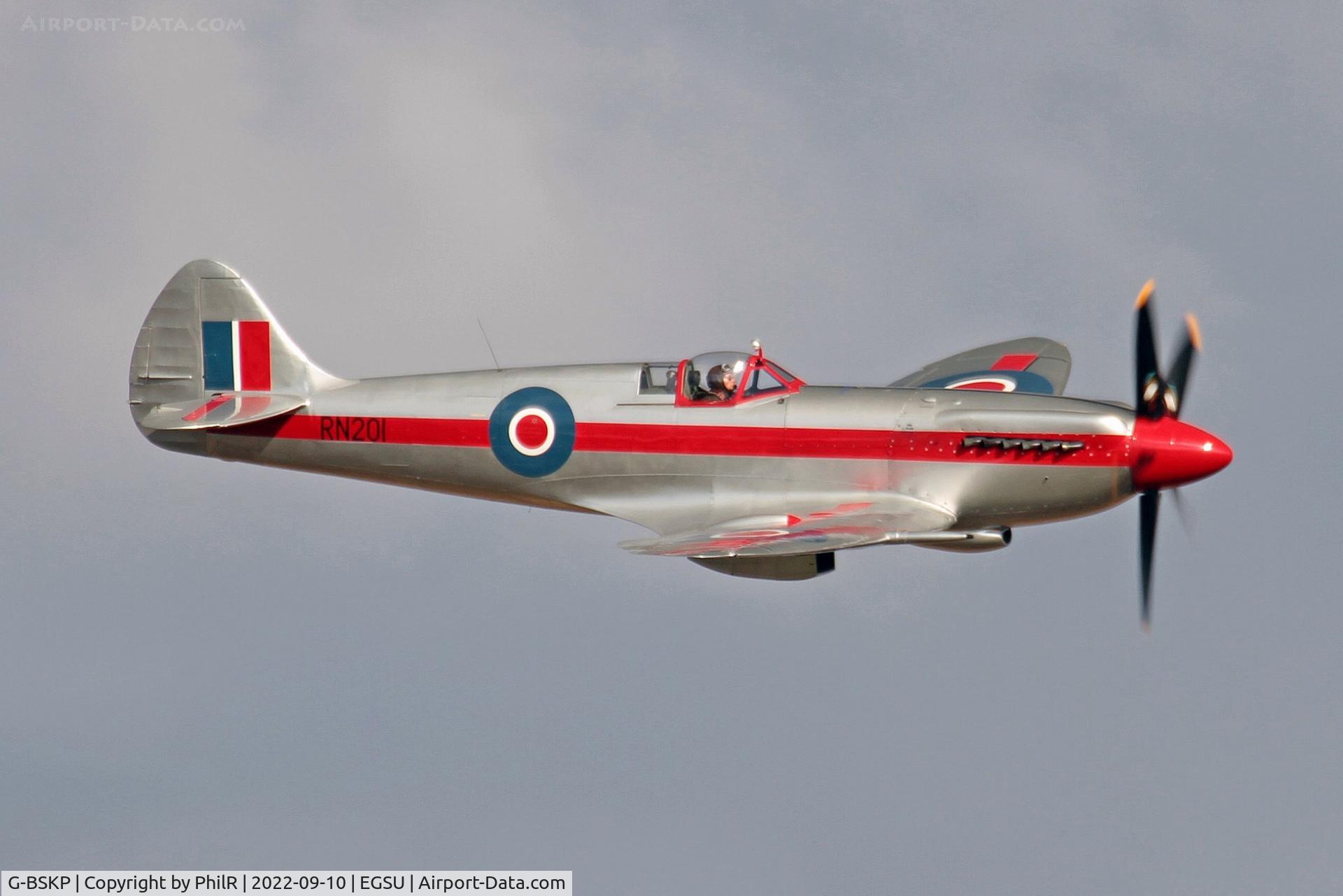 G-BSKP, 1945 Supermarine 361 Spitfire F.XIVe C/N 6S-663417, G-BKSP (RN201) 1945 VS Spitfire XlVe BoB Display Duxford