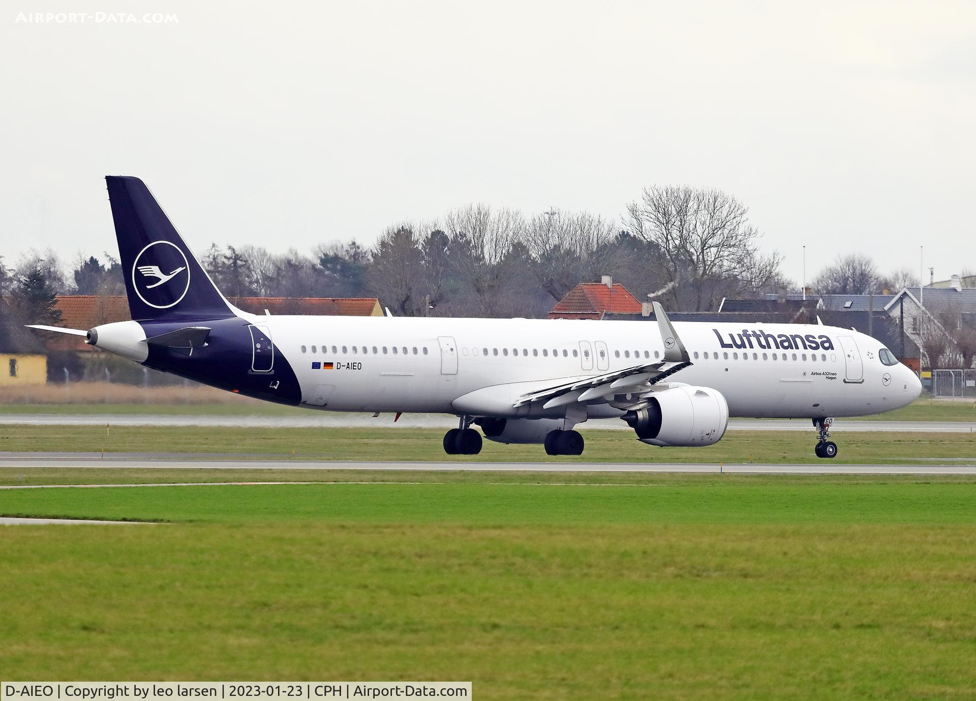 D-AIEO, 2022 Airbus A321-271NX C/N 10892, Copenhagen 23.1.2023