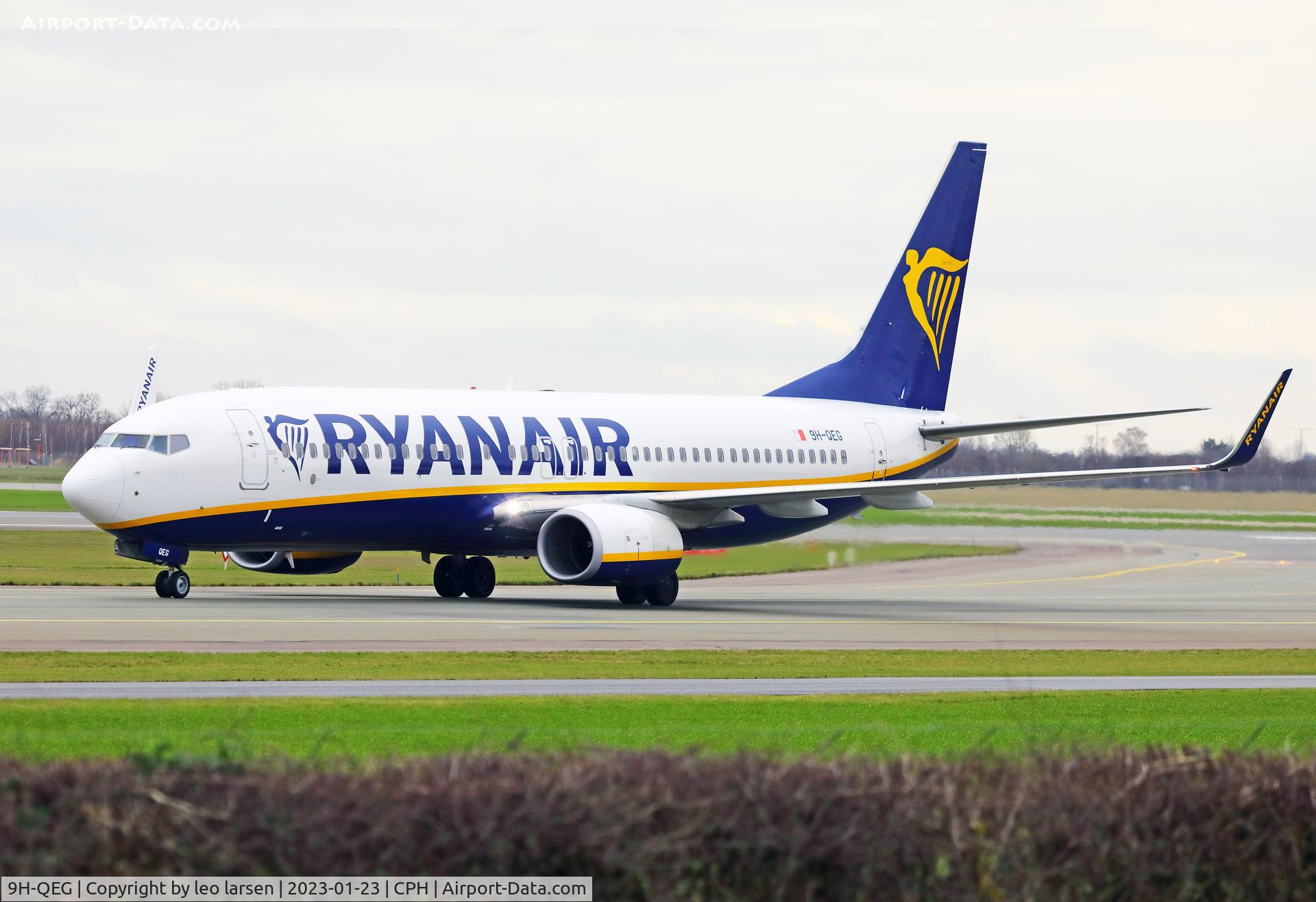 9H-QEG, 2018 Boeing 737-800 C/N 44821, Copenhagen 23.1.2023