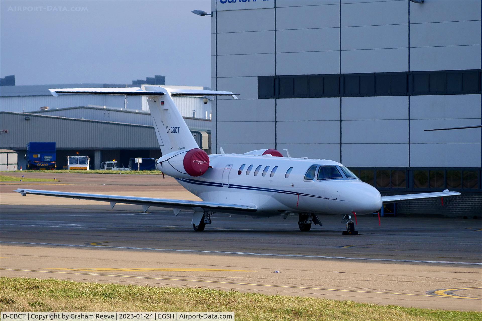 D-CBCT, 2012 Cessna 525C CitationJet CJ4 C/N 525C-0093, Parked at Norwich.