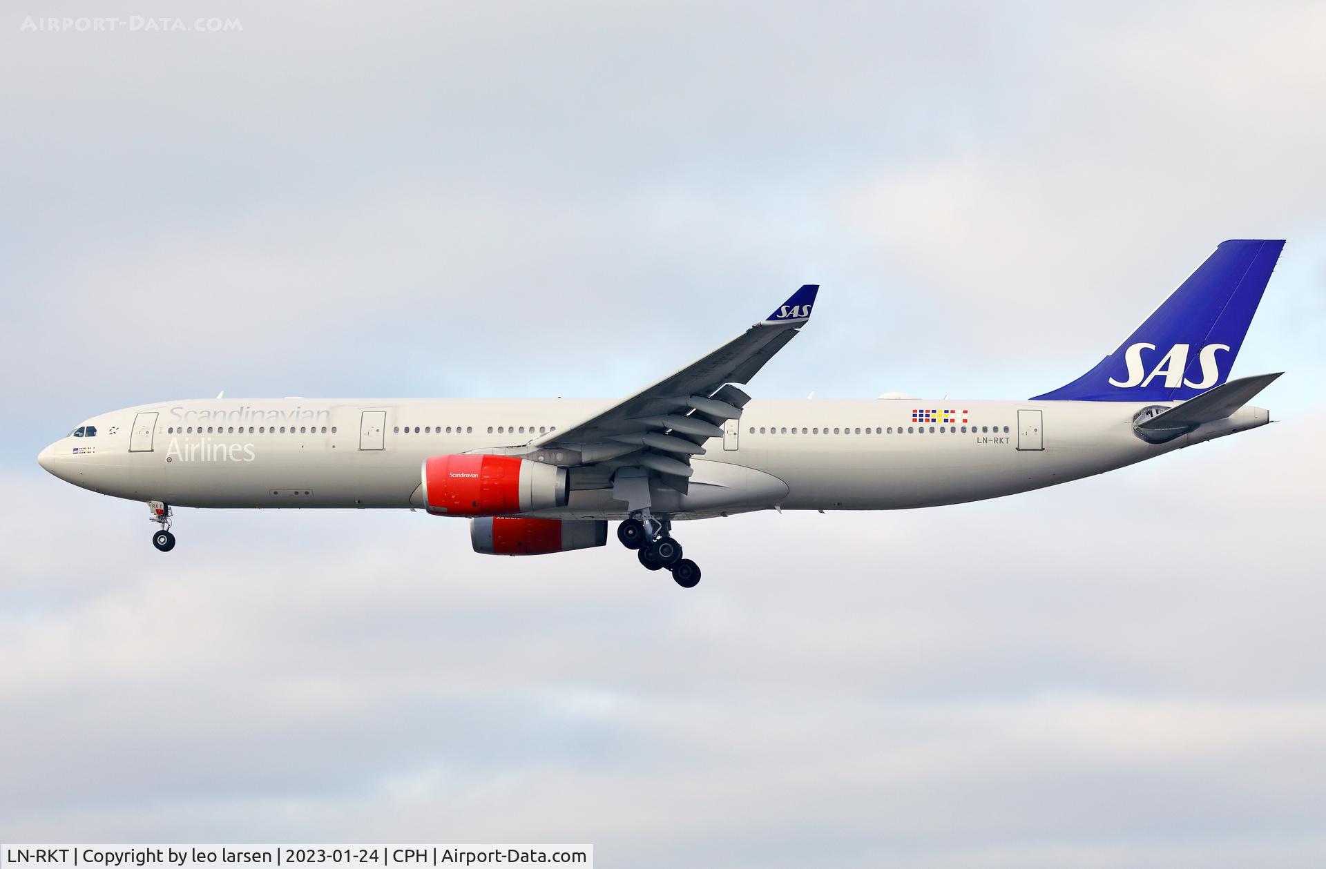 LN-RKT, 2016 Airbus A330-343E C/N 1697, Copenhagen 24.1.2023
