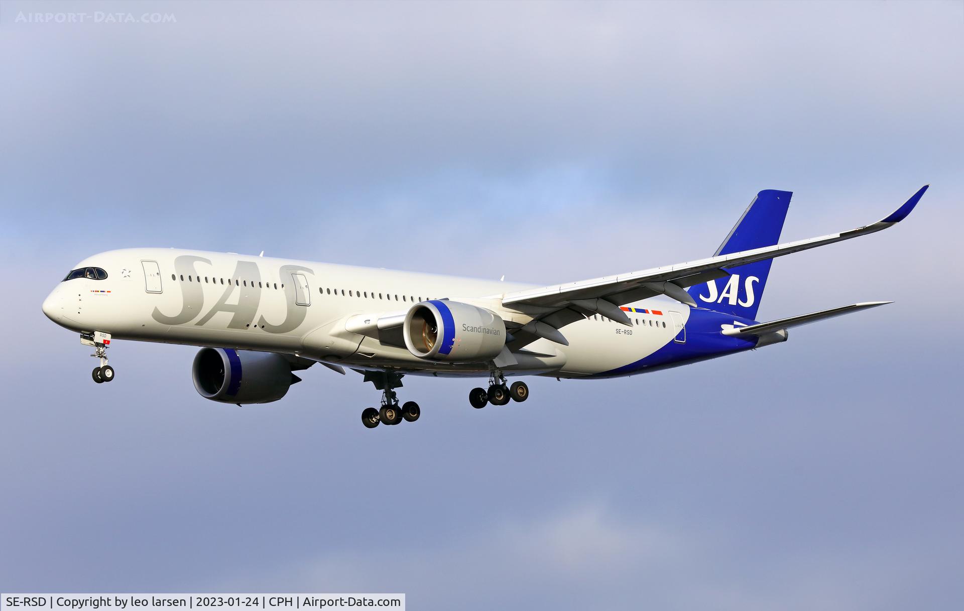 SE-RSD, 2020 Airbus A350-941 C/N 418, Copenhagen 24.1.2023