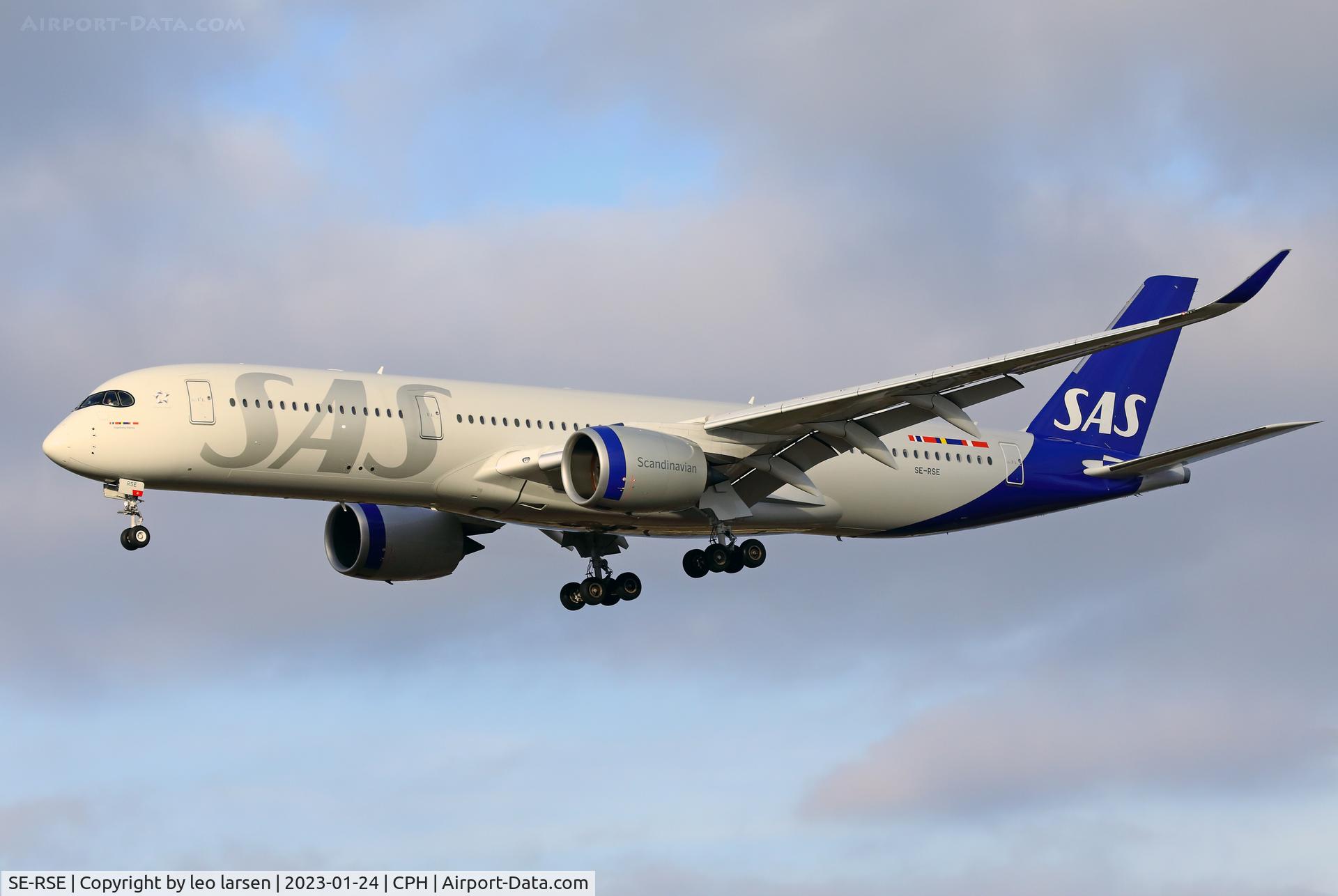 SE-RSE, 2021 Airbus A350-941 C/N 484, Copenhagen 24.1.2023