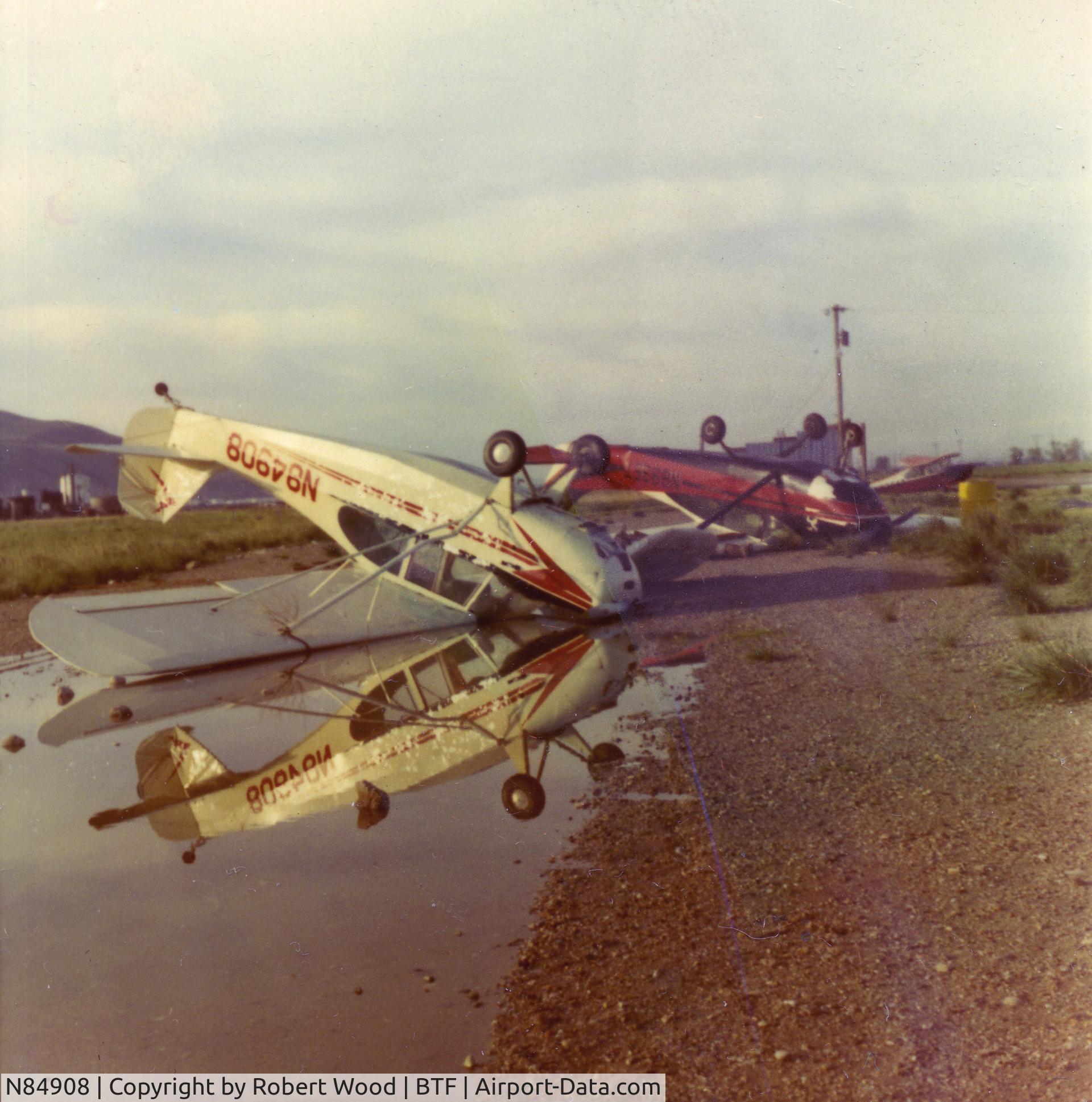 N84908, 1946 Aeronca 7AC Champion C/N 7AC-3627, After a windstorm in Woods Cross Ut