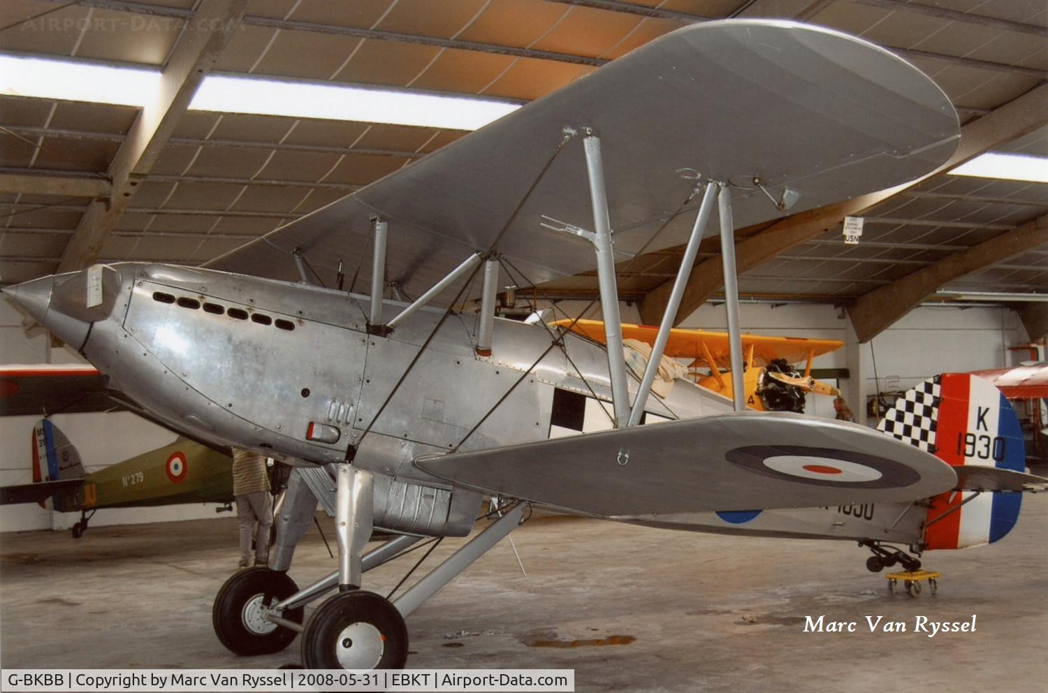 G-BKBB, 1982 Hawker Fury Mk1 (replica) C/N WA6, Part of Flying Legends collection at Kortrijk-Wevelgem.