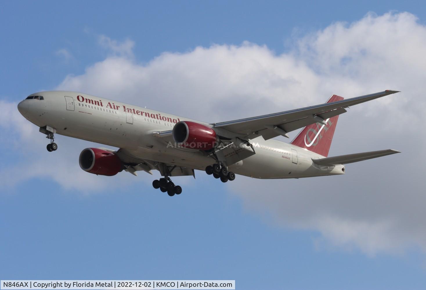 N846AX, 2007 Boeing 777-2U8 C/N 36124, MCO 2022