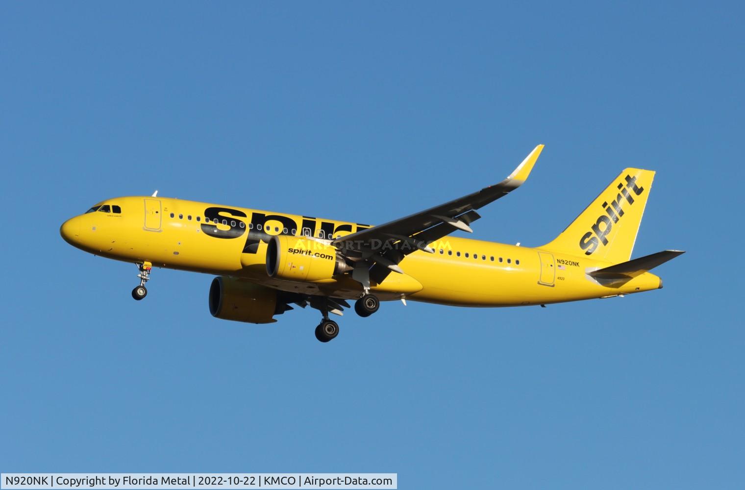 N920NK, Airbus A320-271N C/N 9273, MCO 2022