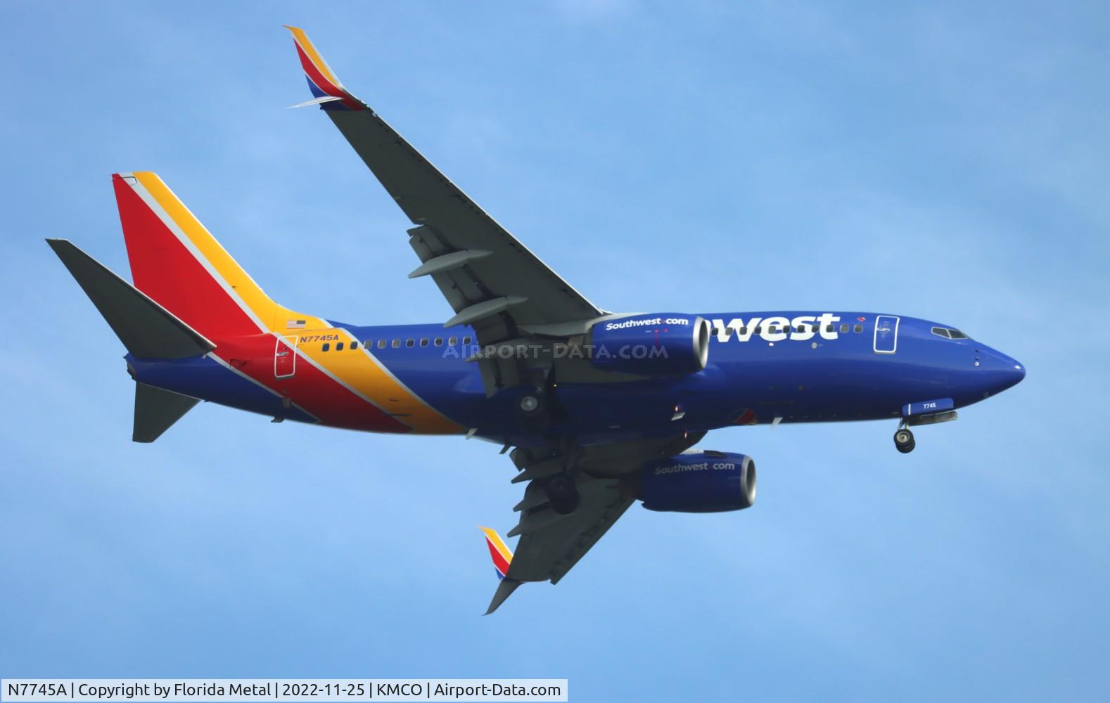 N7745A, 2007 Boeing 737-7BD C/N 33933, MCO 2022