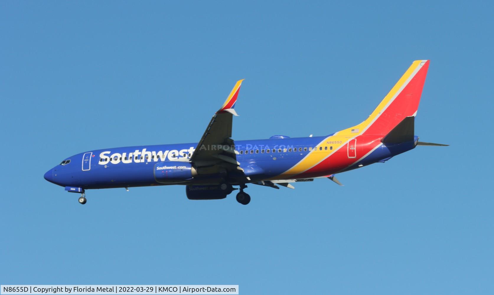 N8655D, 2014 Boeing 737-8H4 C/N 42529, MCO 2022