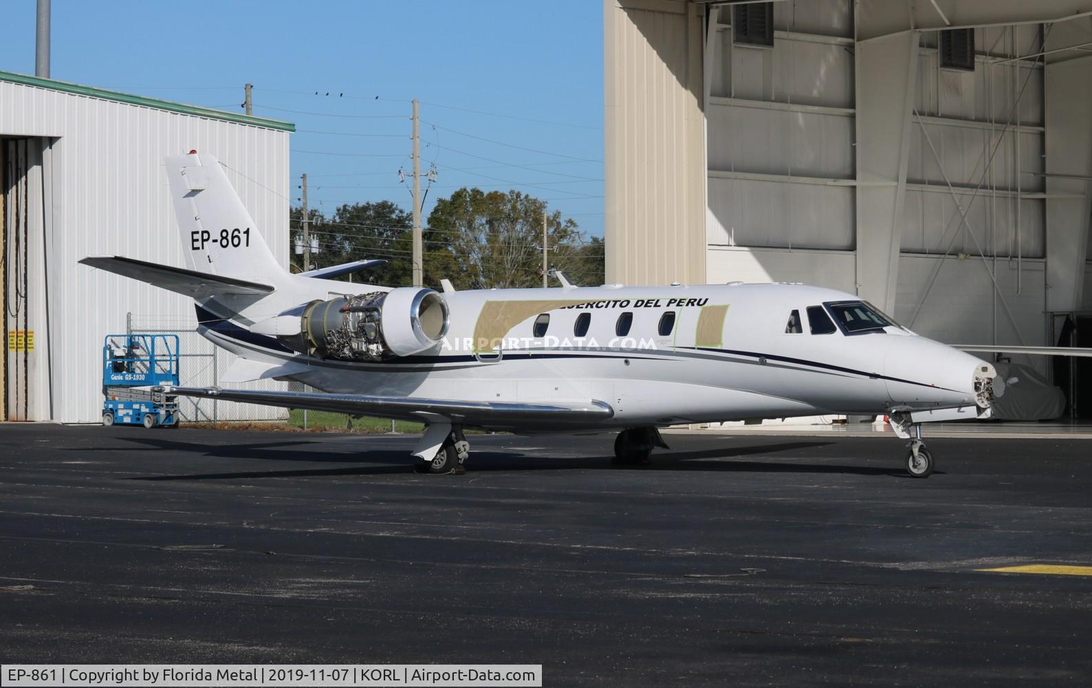 EP-861, 2007 Cessna 560XL C/N 560-5679, Citation 560XL zx Peruvian Government