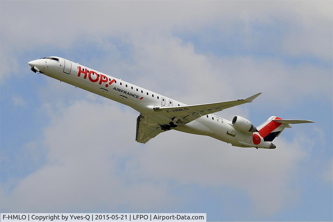 F-HMLO, 2015 Bombardier CRJ-1000EL NG (CL-600-2E25) C/N 19041, Canadair Regional Jet CRJ-1000EL, Take off rwy 24, Paris-Orly airport (LFPO-ORY)