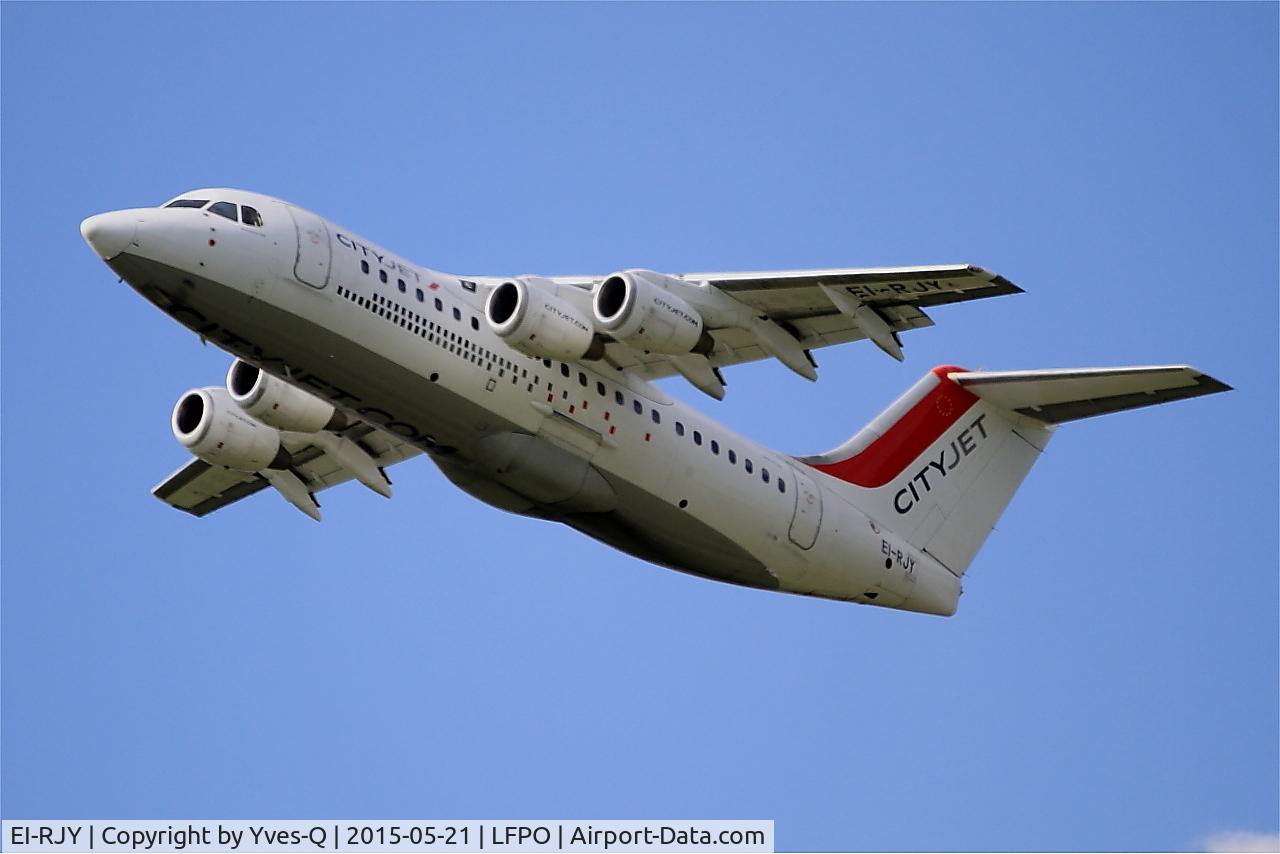 EI-RJY, 1997 British Aerospace Avro 146-RJ85 C/N E.2307, British Aerospace Avro 146-RJ85, Take off rwy 24, Paris-Orly Airport (LFPO-ORY)