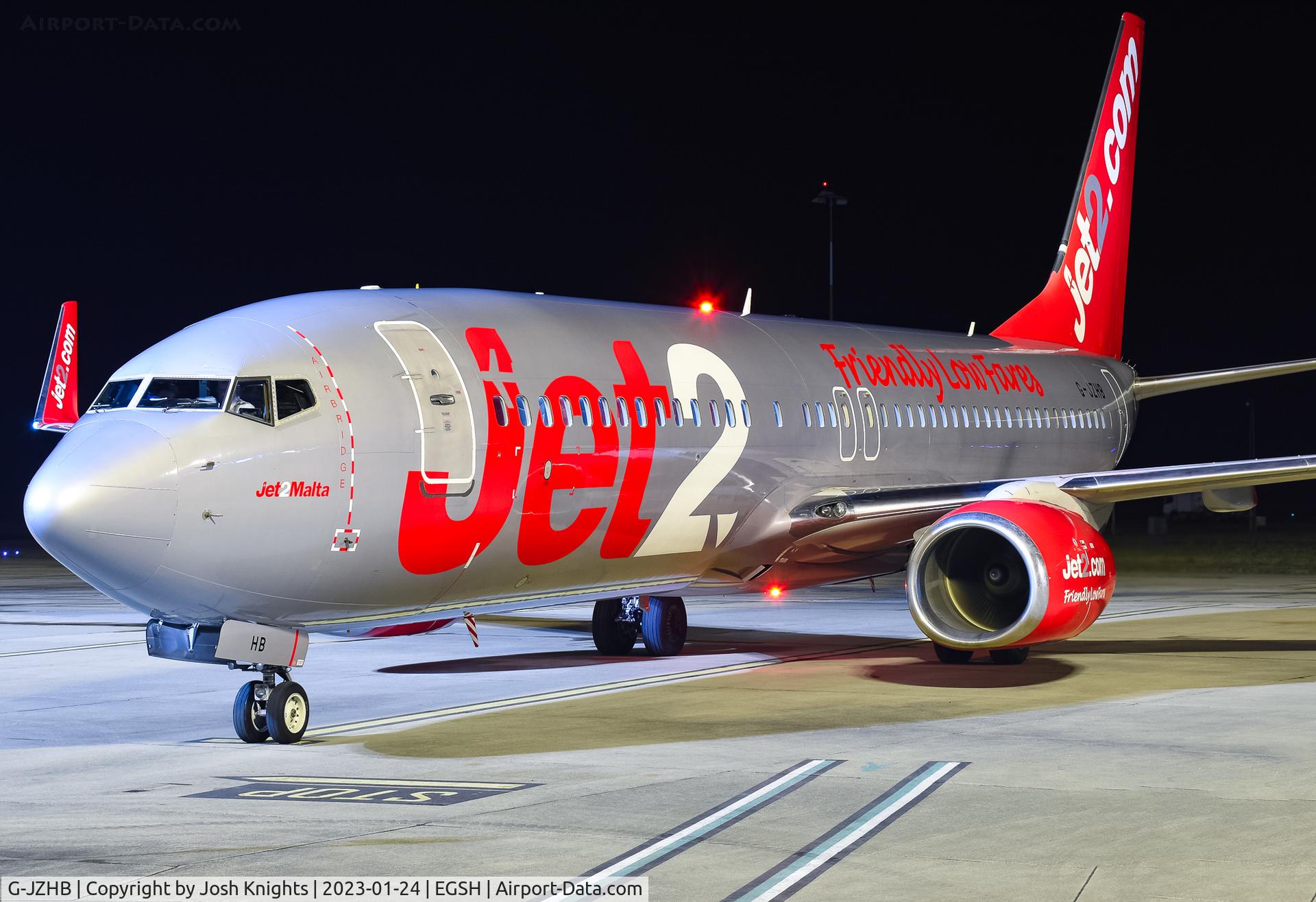 G-JZHB, 2000 Boeing 737-8K5 C/N 28623, Arriving For Maintenance.