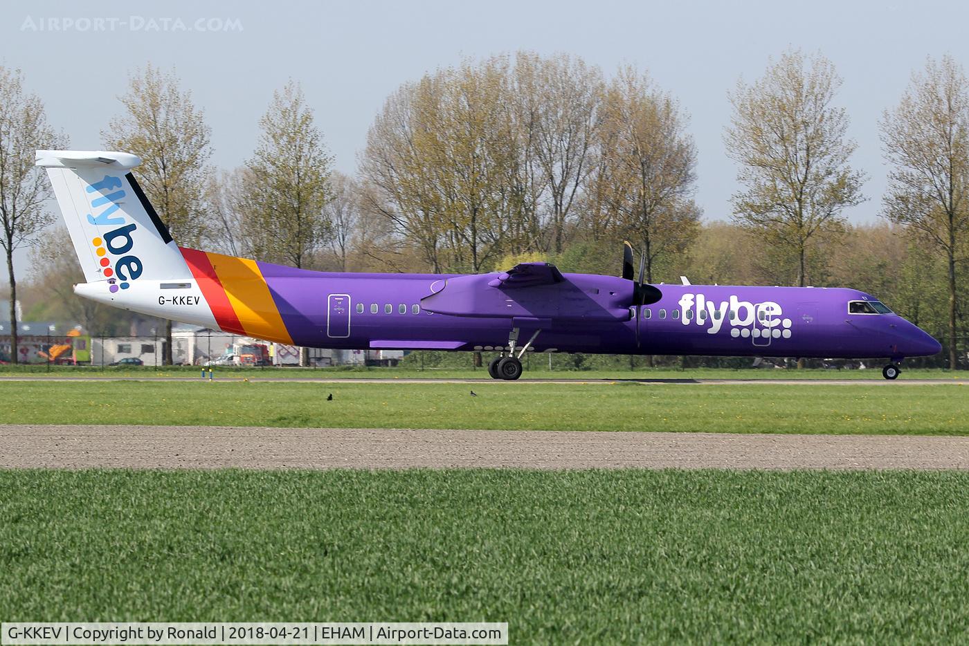 G-KKEV, 2008 De Havilland Canada DHC-8-402Q Dash 8 C/N 4201, at spl