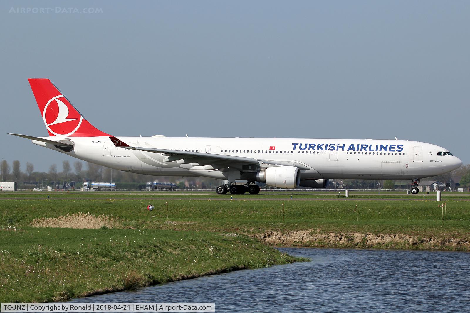 TC-JNZ, 2013 Airbus A330-303 C/N 1487, at spl