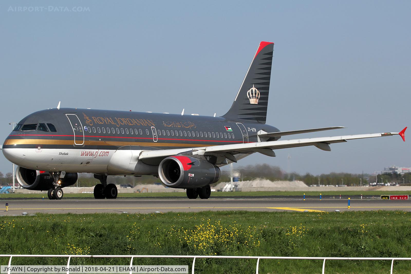 JY-AYN, 2009 Airbus A319-132 C/N 3803, at spl