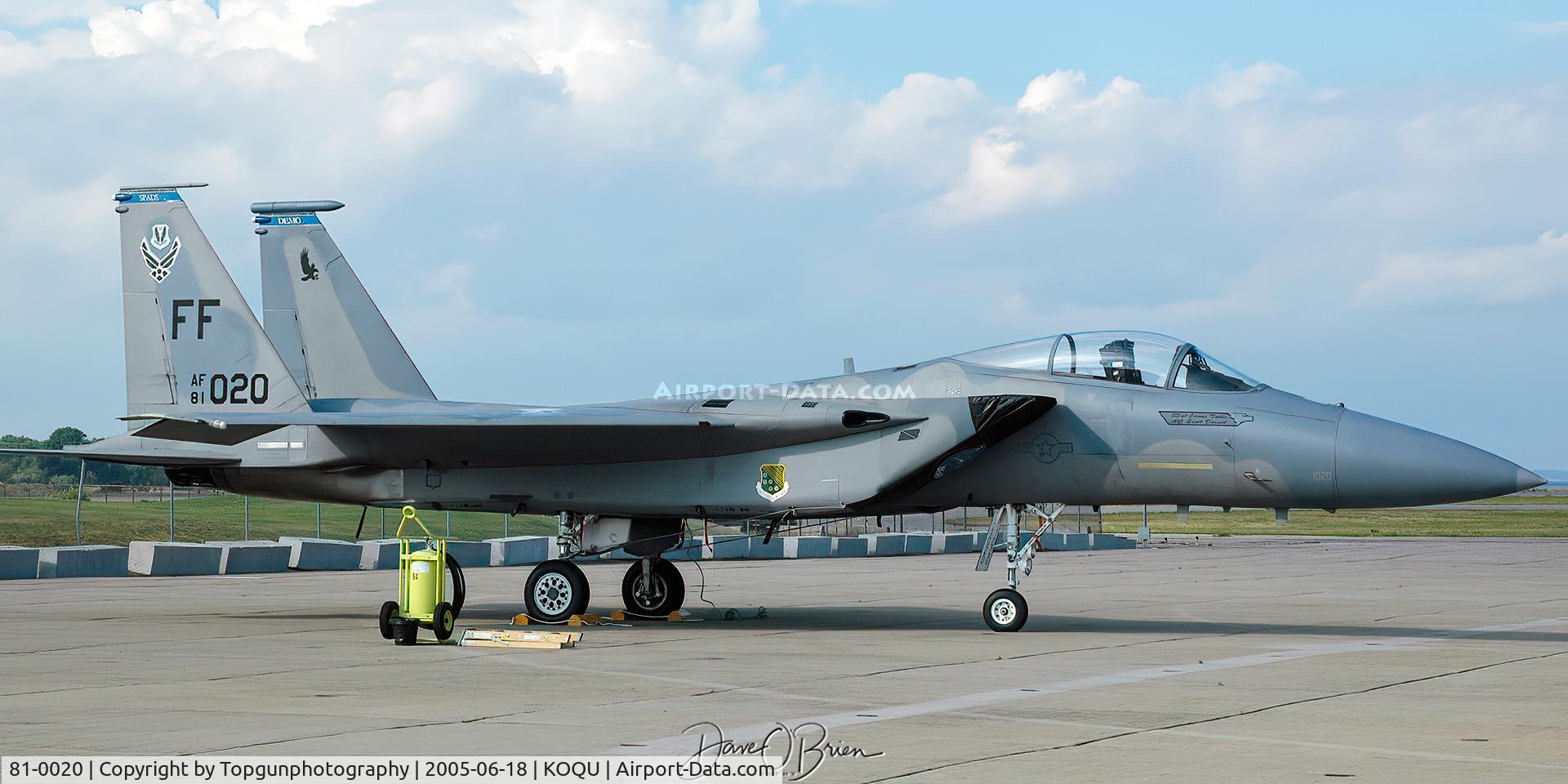 81-0020, 1981 McDonnell Douglas F-15C Eagle C/N 0733/C203, East Coast Eagle Demo