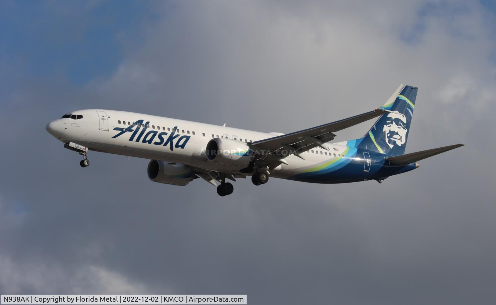 N938AK, 2022 Boeing 737-9 MAX C/N 43381, Alaska 737-9 MAX zx