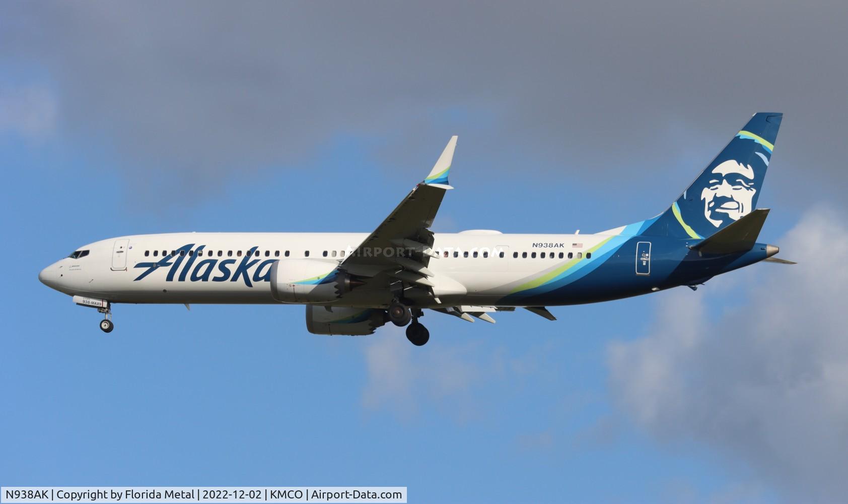 N938AK, 2022 Boeing 737-9 MAX C/N 43381, MCO 2022